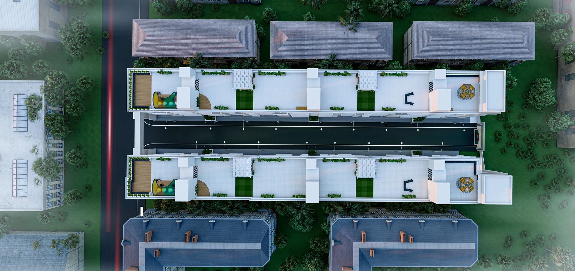 MP The White House – Aerial View of Rooftop Terrace (Artist's Impression)